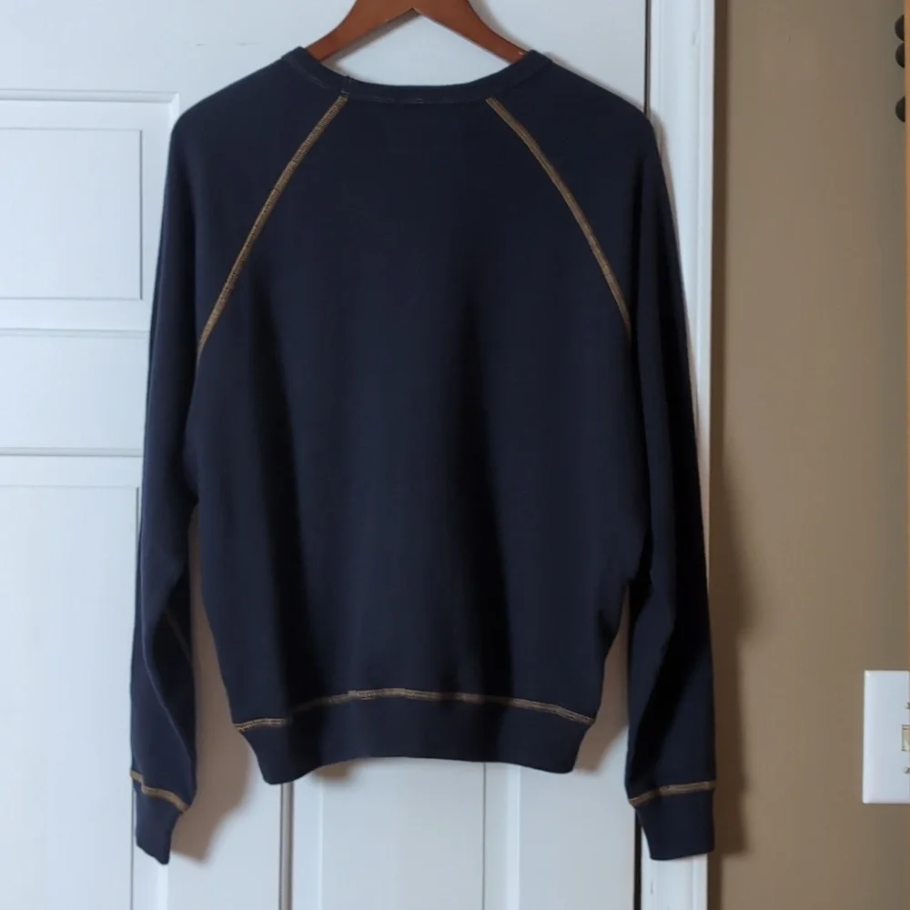 NWT The Great College Mountain Resort Sweatshirt Stargazer Blue 0 XS - Picture 4 of 11